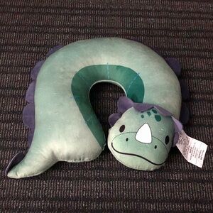 💐 Green Dinosaur Travel Neck Pillow